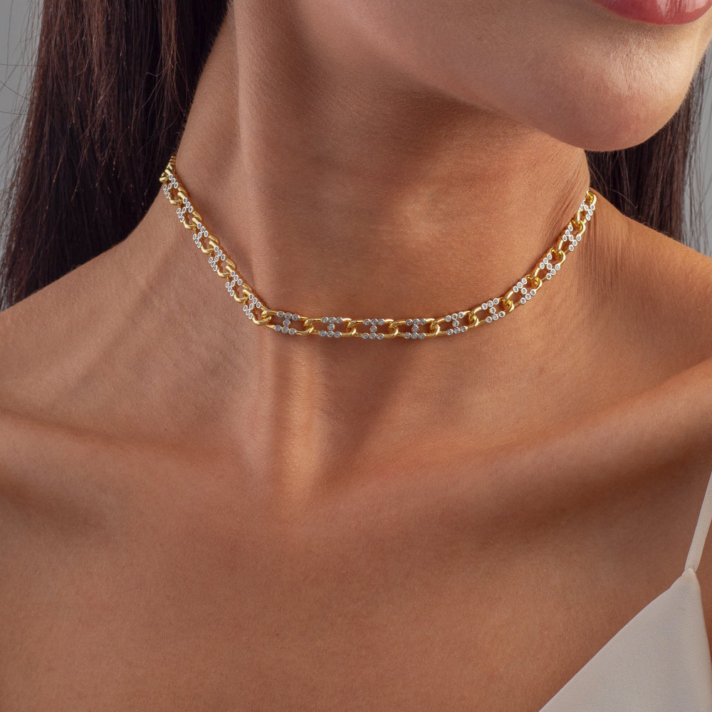 Large Figaro Stones Choker