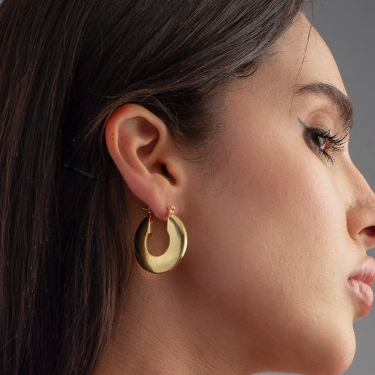 Flat Medium Hoops