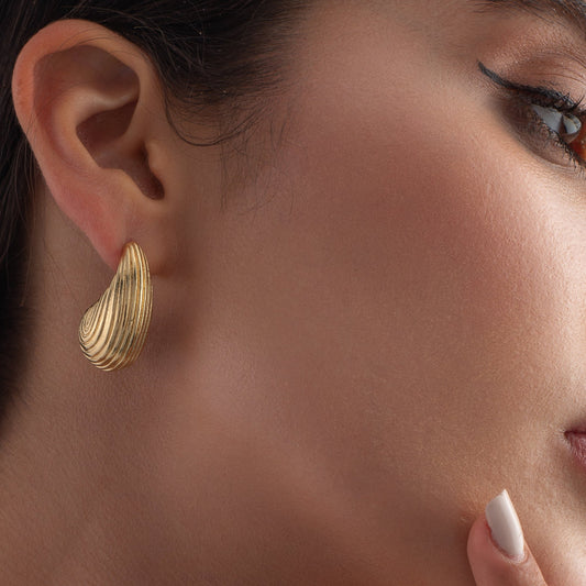 Printed Bottega Earrings (JUMBO)