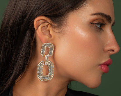 Tiles Stones Earring