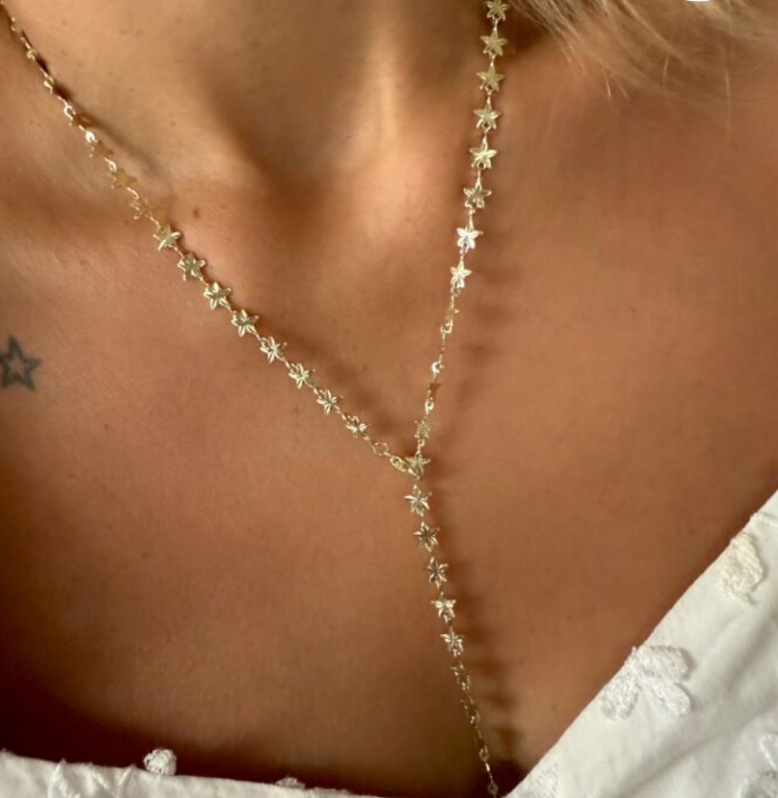Dreamy Stars Lariat Necklace
