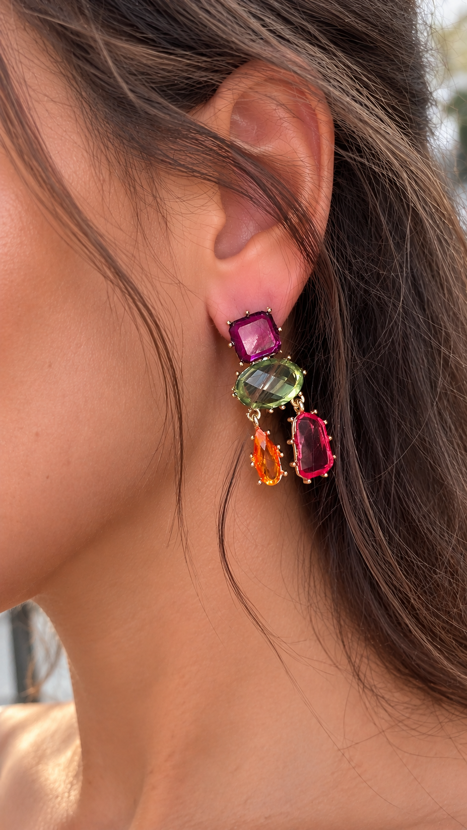 Colorful Crystal Earring