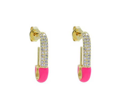 Neon Pin Enamel Earring