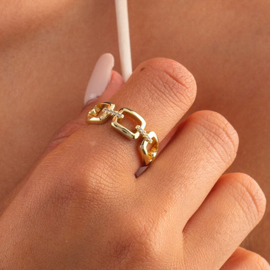 Squares Chained Ring