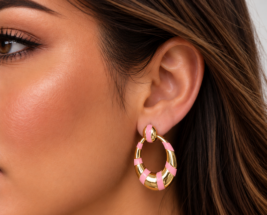 Acrylic Stones Hoops