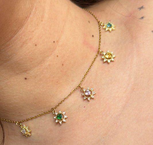 Rainbow Sun Necklace