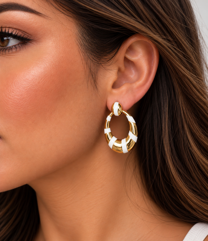 Acrylic Stones Hoops