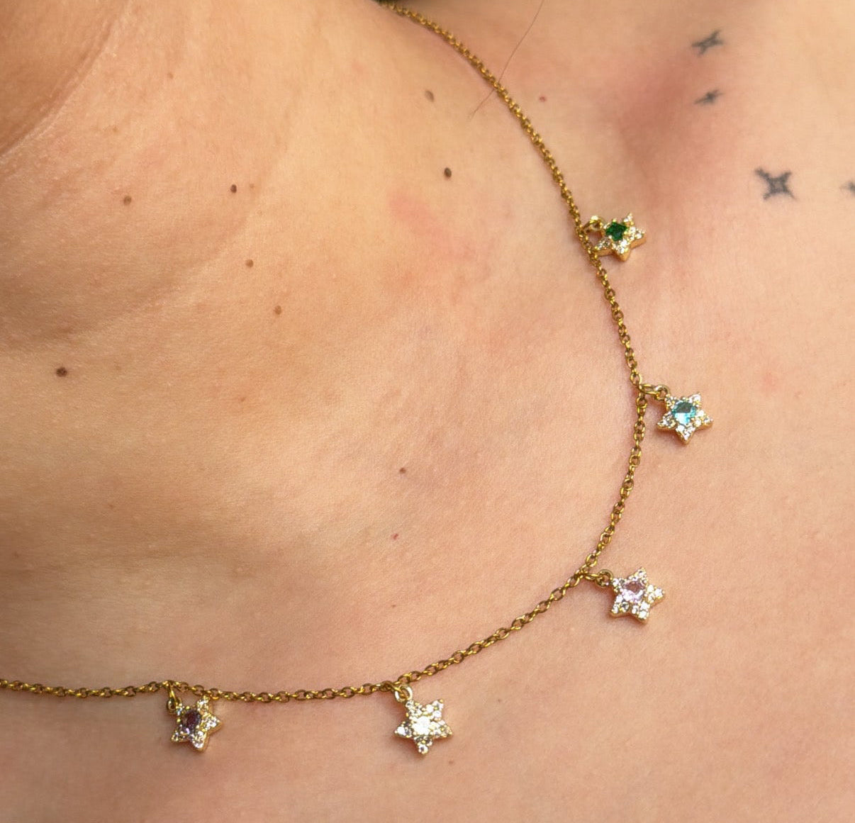 Rainbow Stars Necklace