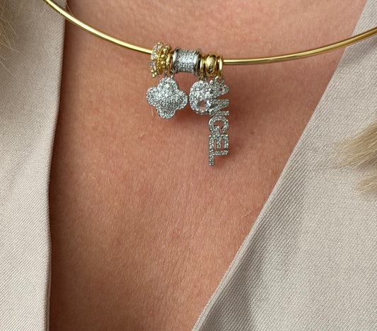 Angel Charms Hoop Choker