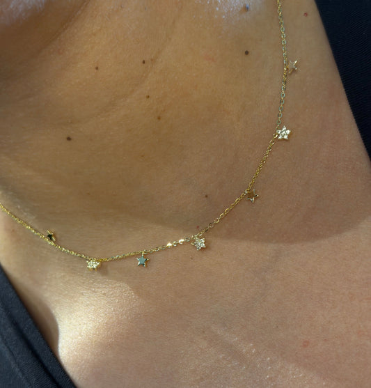 Dainty Big Stars Necklace