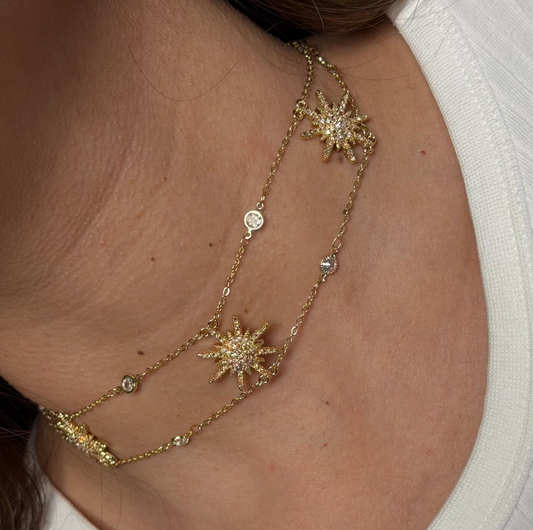 Triple Stars Chunky Choker