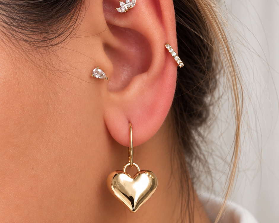 Heart Dangle Earring