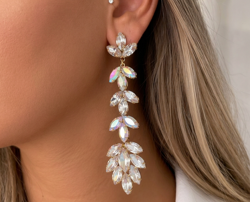 Leafy Lariat Earring