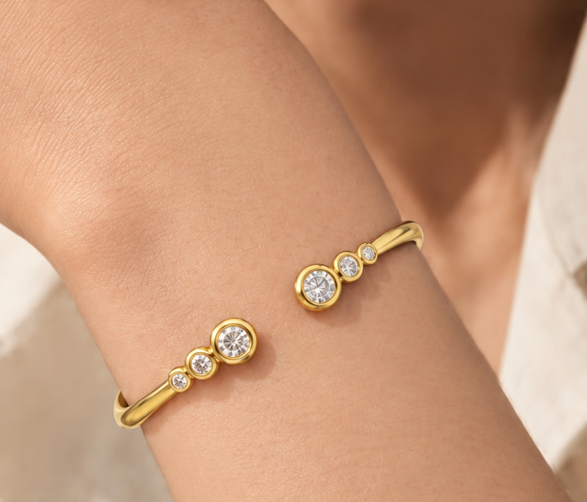Opened Stones Bangle