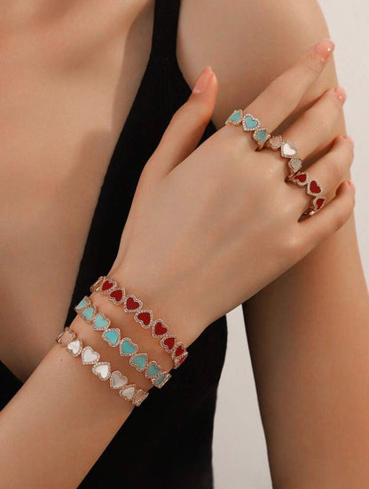 Hearts Bracelet - Ring