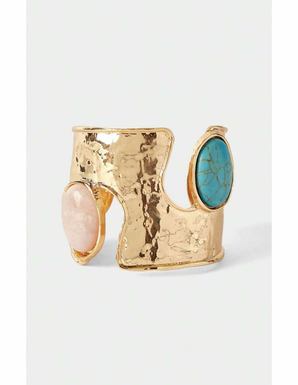 Hammered Stone Bangle