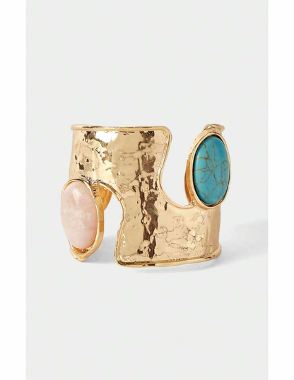 Hammered Stone Bangle