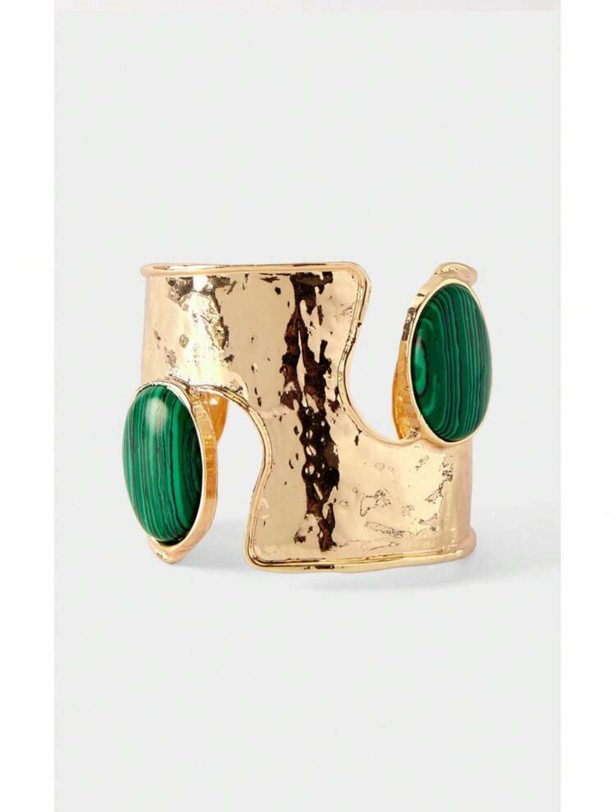 Hammered Stone Bangle
