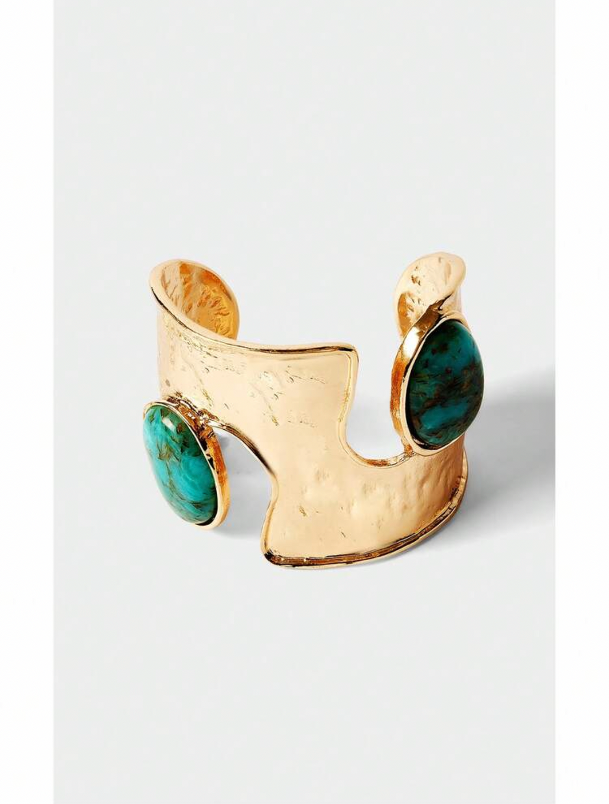 Hammered Stone Bangle