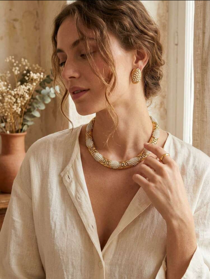 Pearl Snake Collier
