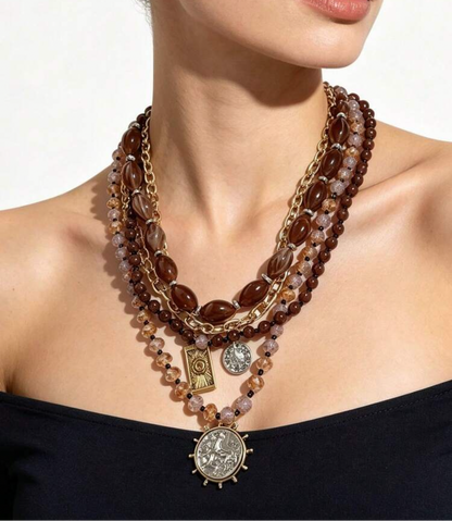 The Boho Stackable Coin Necklace