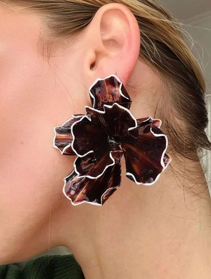 Burnt Burgundy Earring