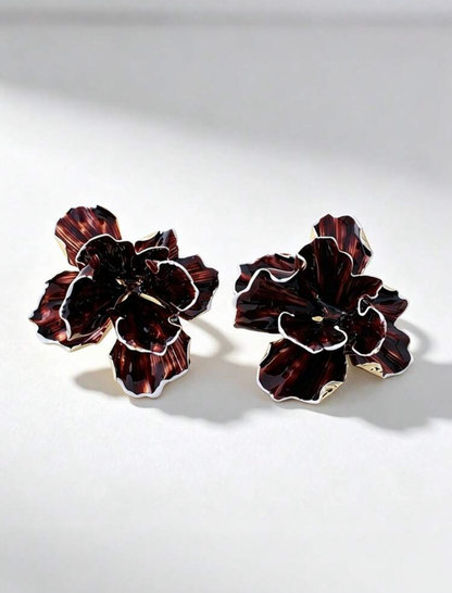 Burnt Burgundy Earring