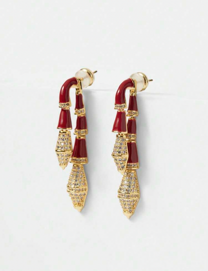 Double Snake  Earring