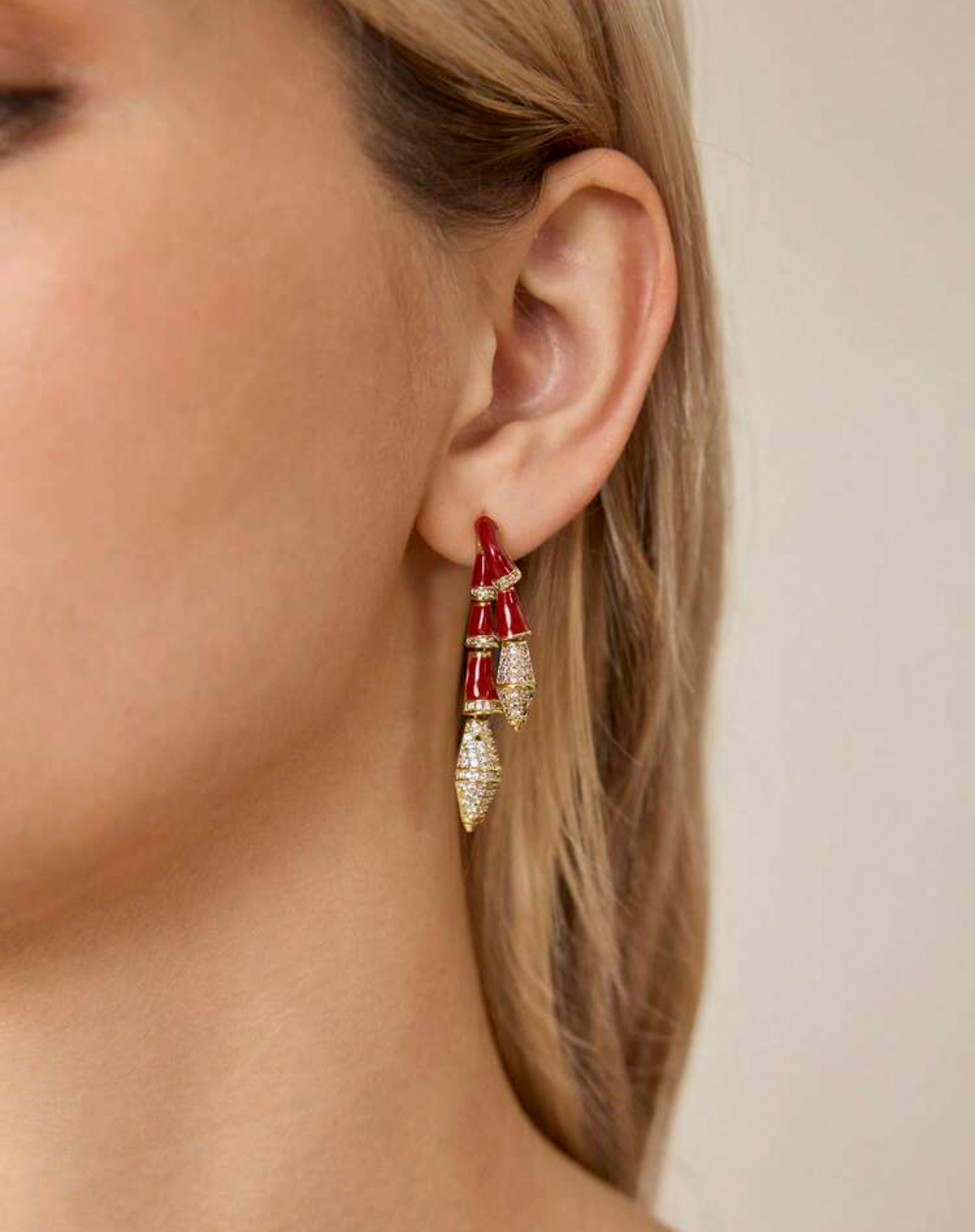 Double Snake  Earring