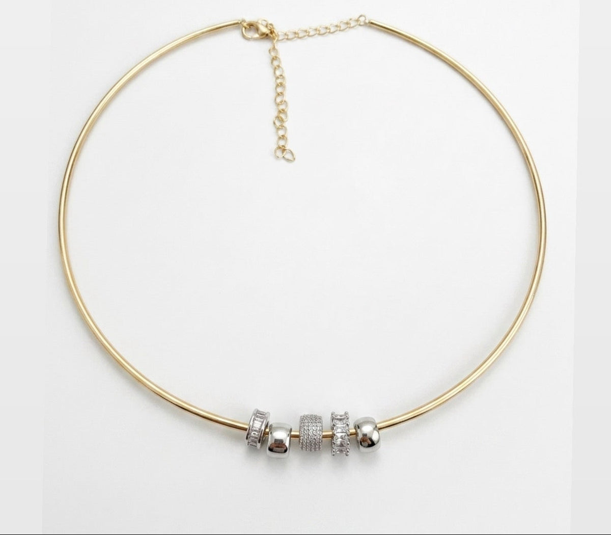 Pandora Hoop Choker (Silver Charms)