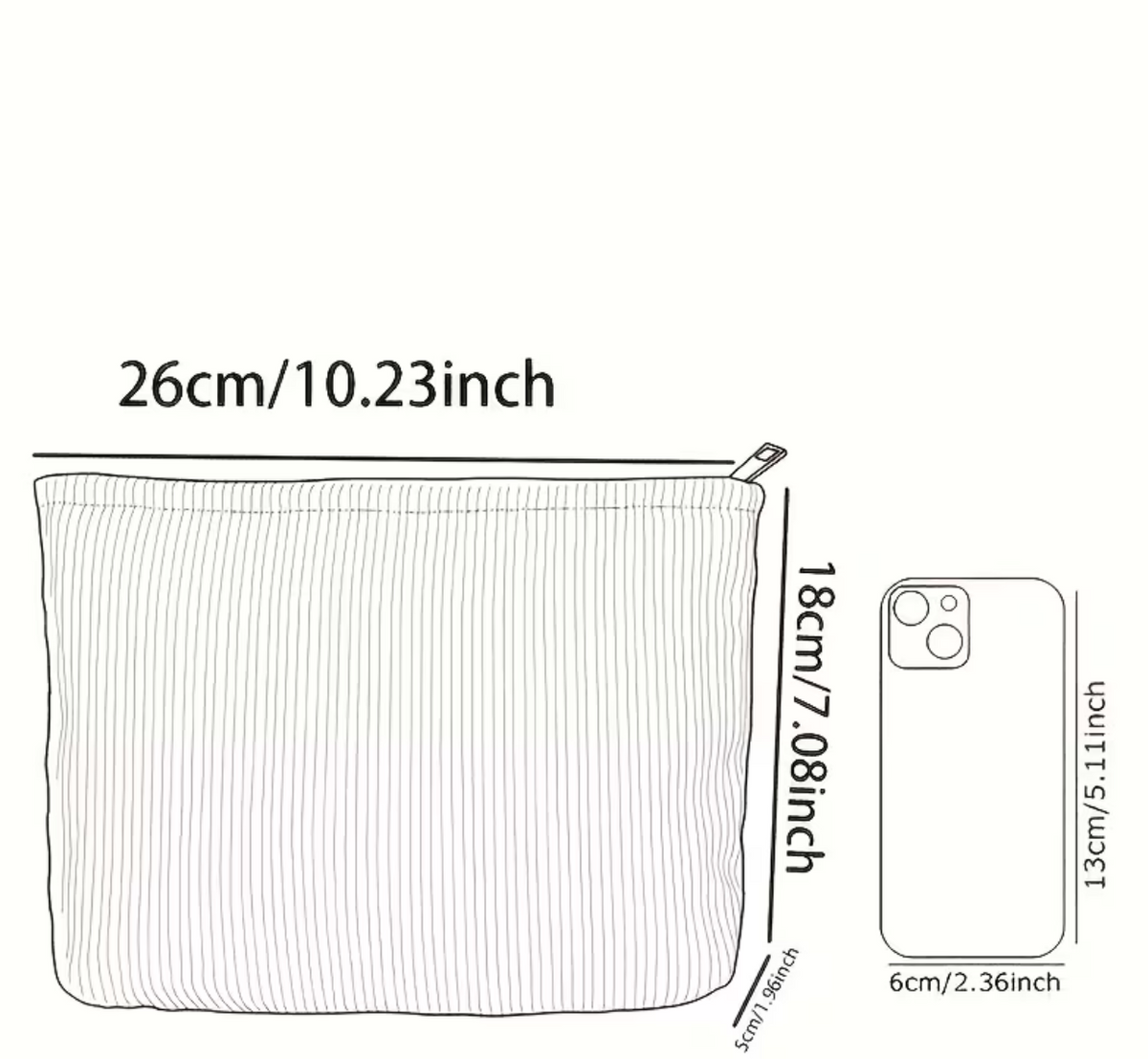 The Ribbed Makeup Bag