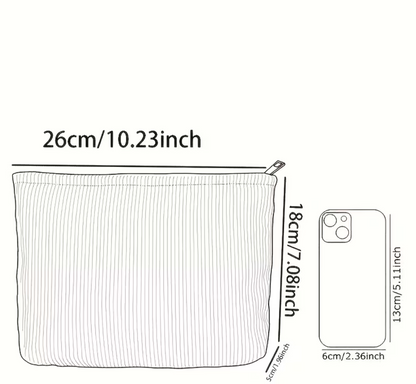 The Ribbed Makeup Bag