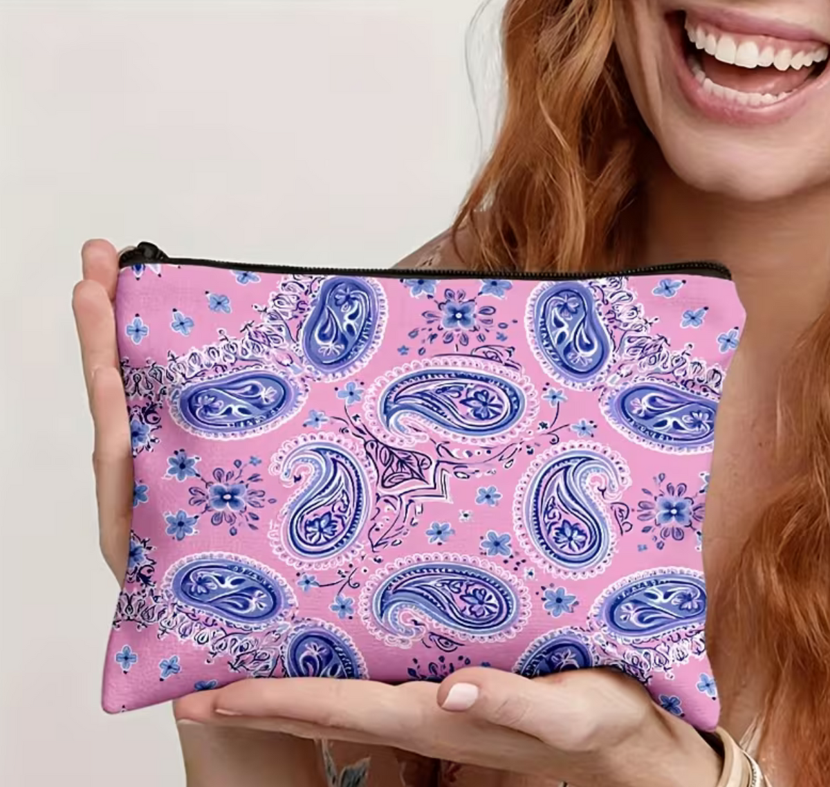 2D Flat Printed Makeup Pouch