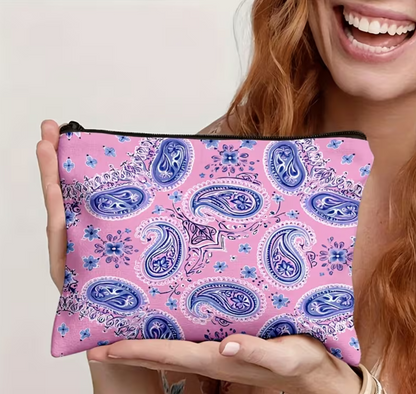2D Flat Printed Makeup Pouch