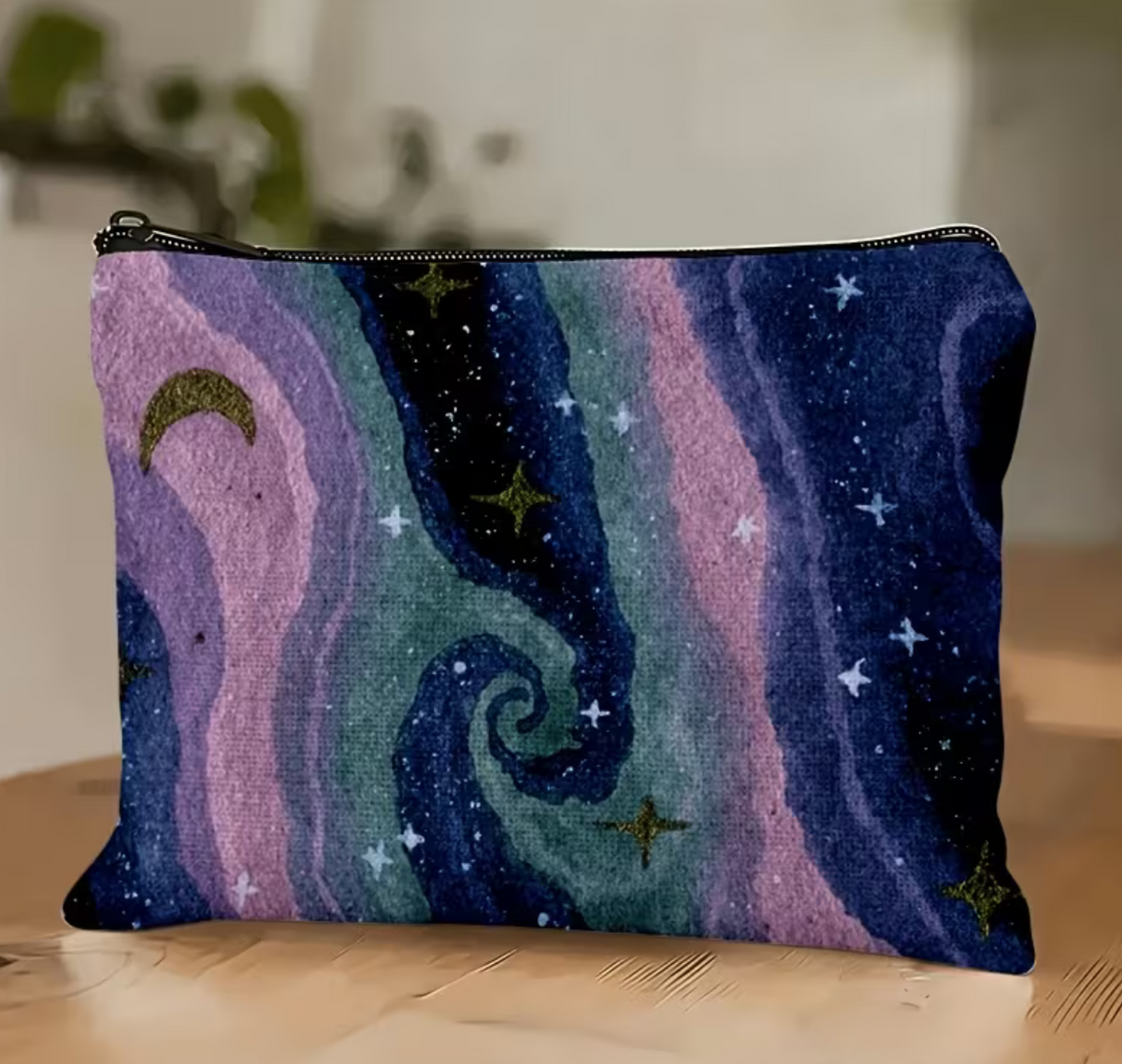 2D Flat Printed Makeup Pouch