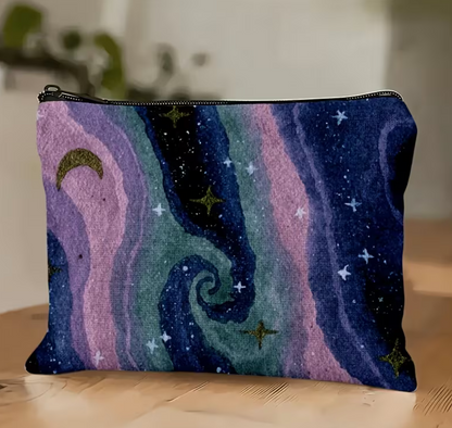2D Flat Printed Makeup Pouch