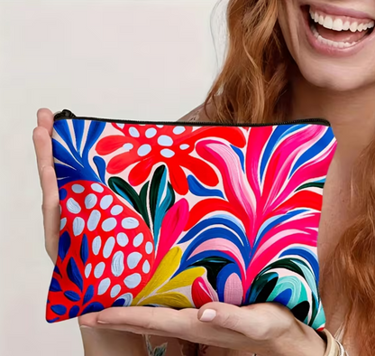 2D Flat Printed Makeup Pouch