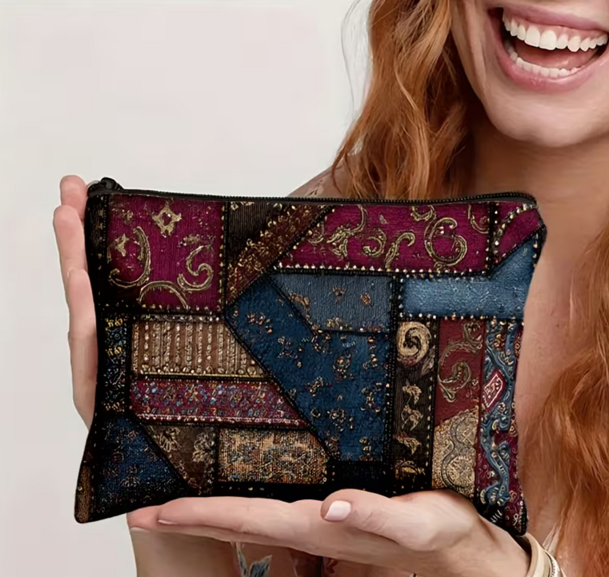 2D Flat Printed Makeup Pouch