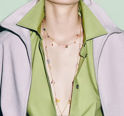 The Resin Droplets Multilayer Necklace