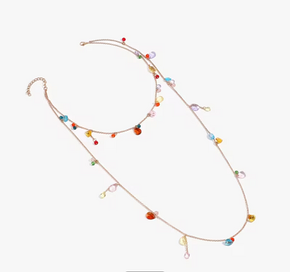The Resin Droplets Multilayer Necklace
