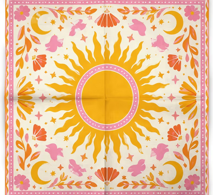 Retro Sun & Moon Scarf