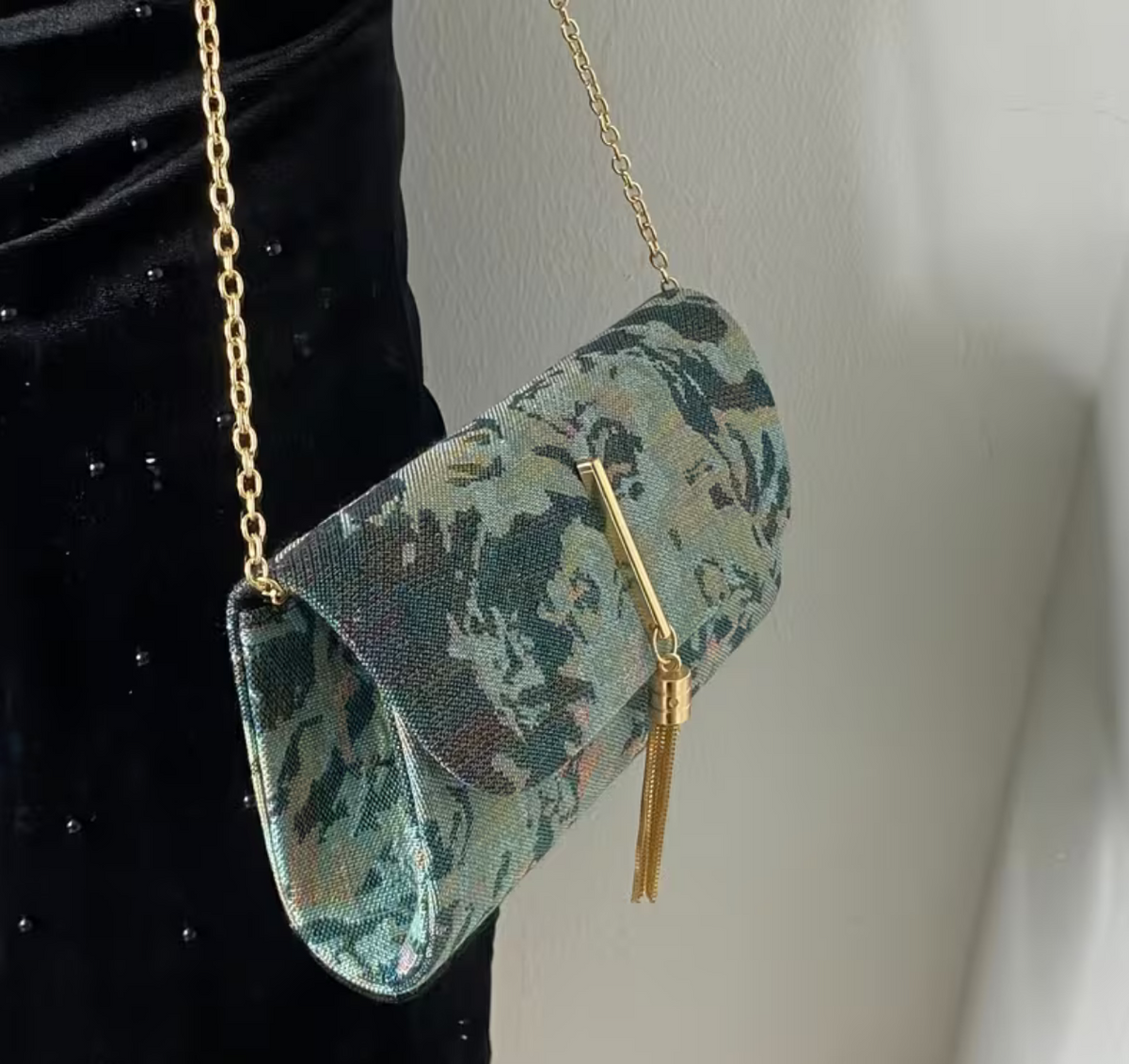 Jacquard Evening Clutch