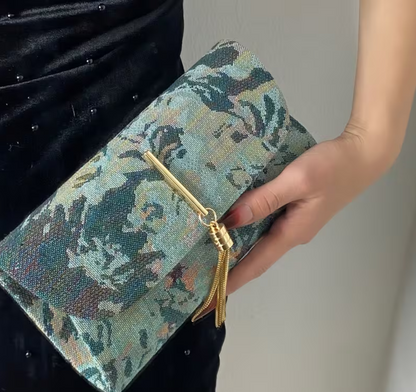 Jacquard Evening Clutch