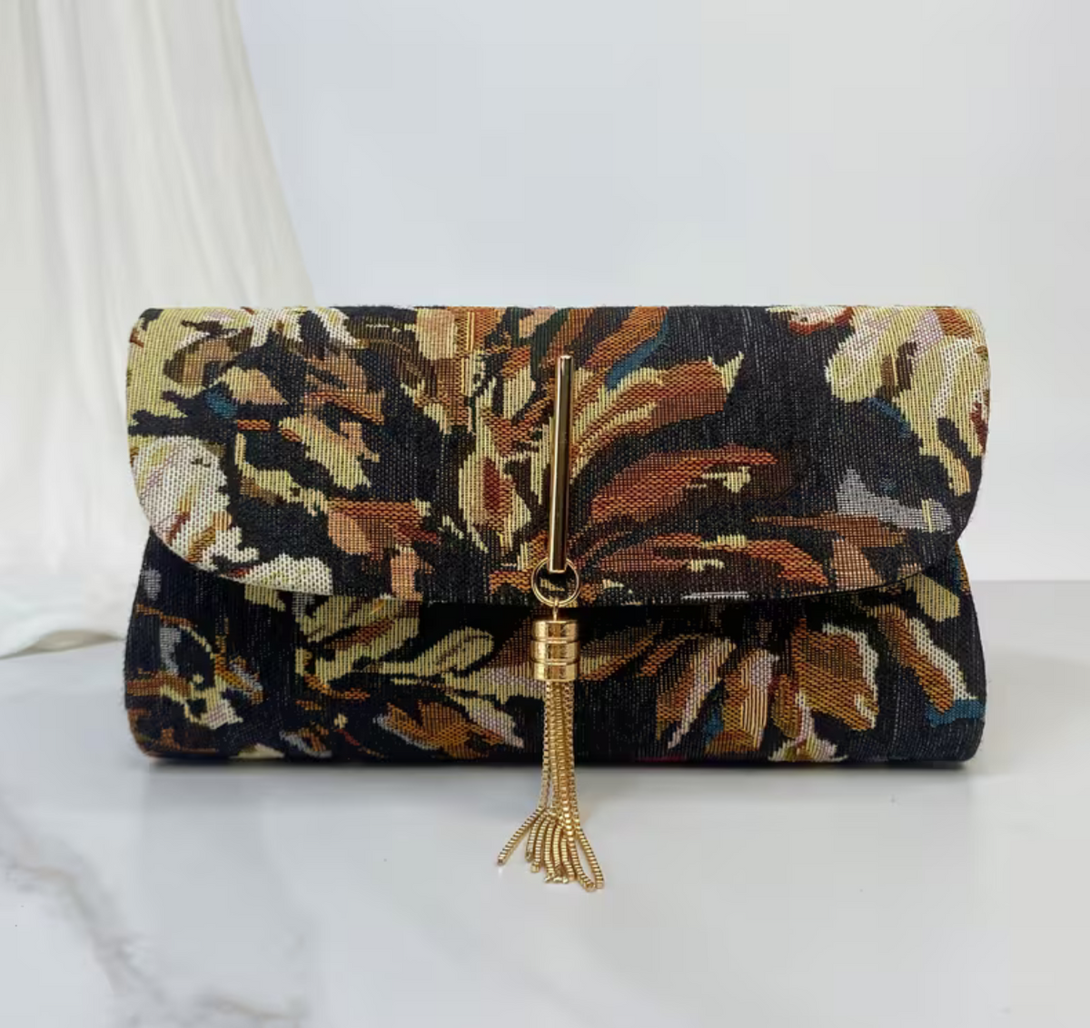 Jacquard Evening Clutch