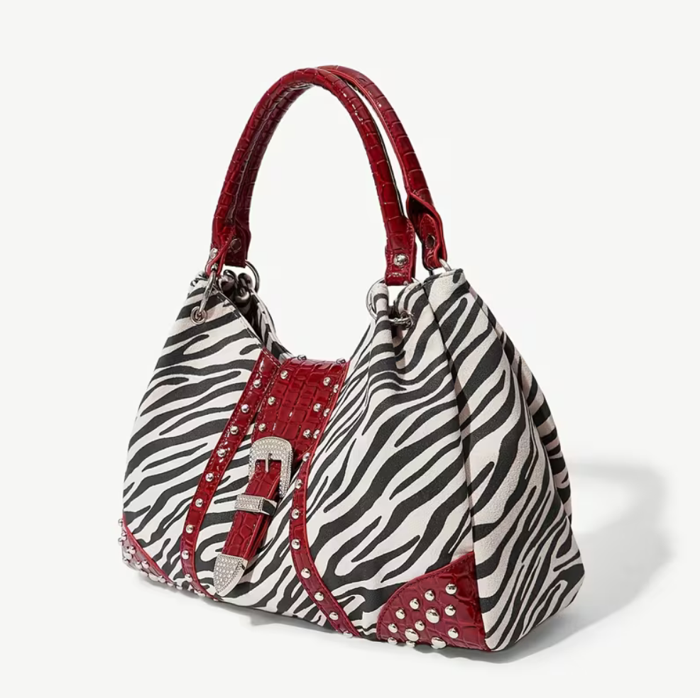 Zebra Hobo Bag