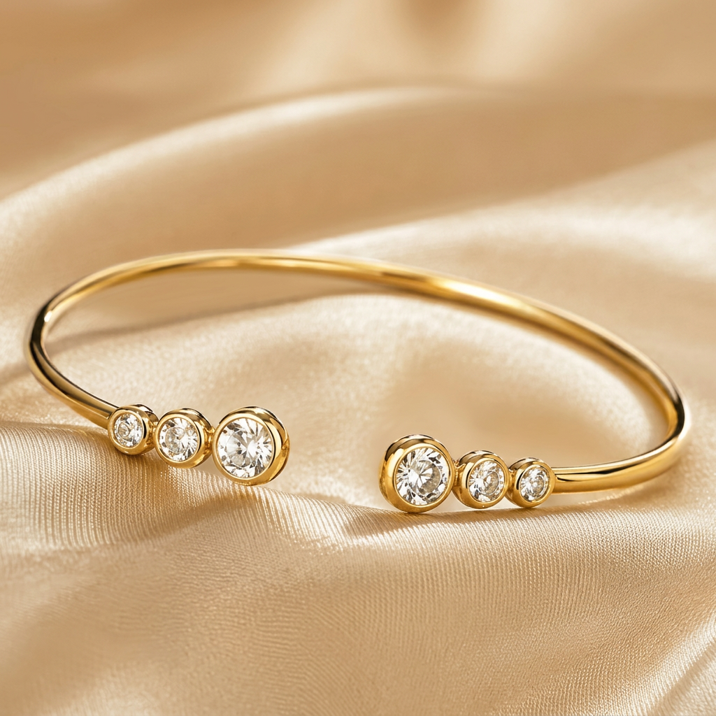Opened Stones Bangle