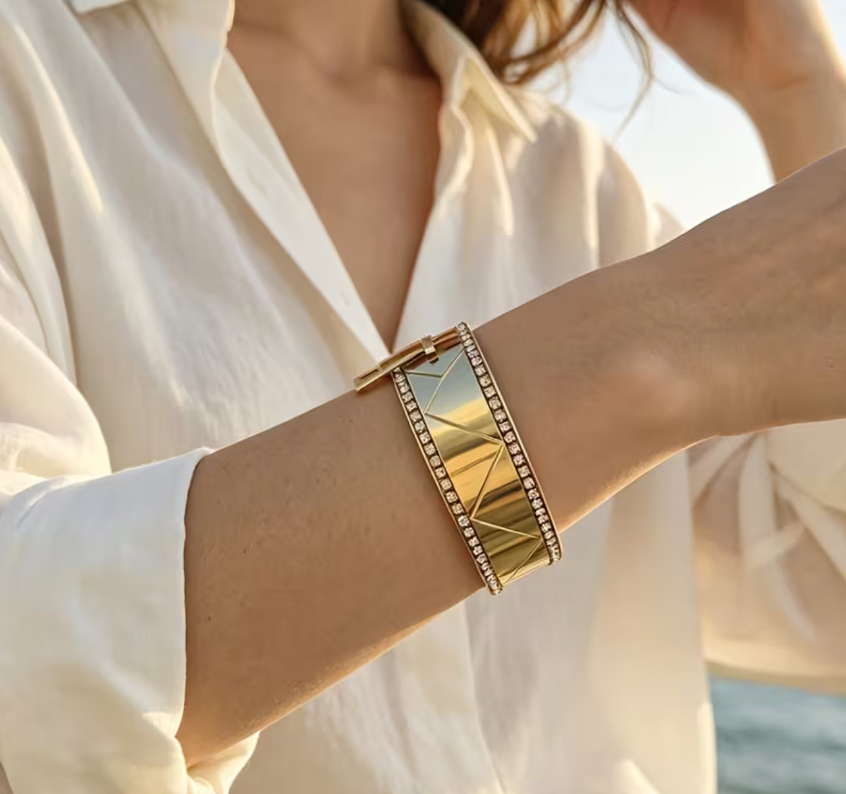 Rugged Zipper Bangle