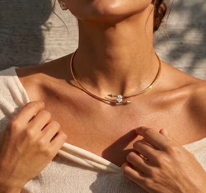 Sideways Stone Choker