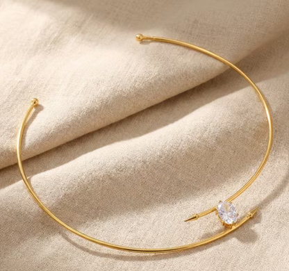 Sideways Stone Choker