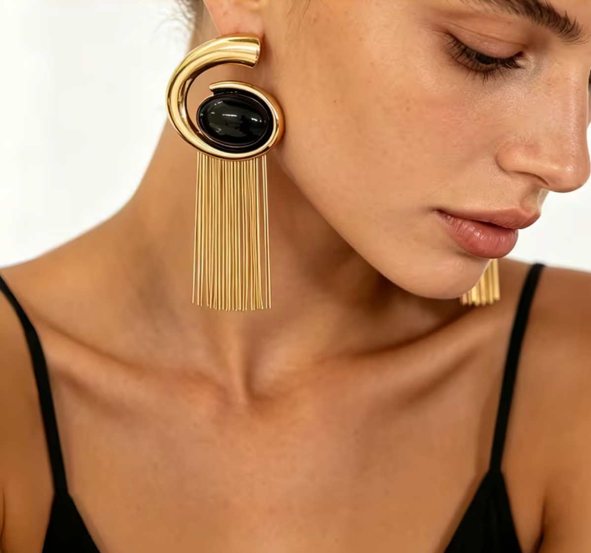Spiral Tassel Earring